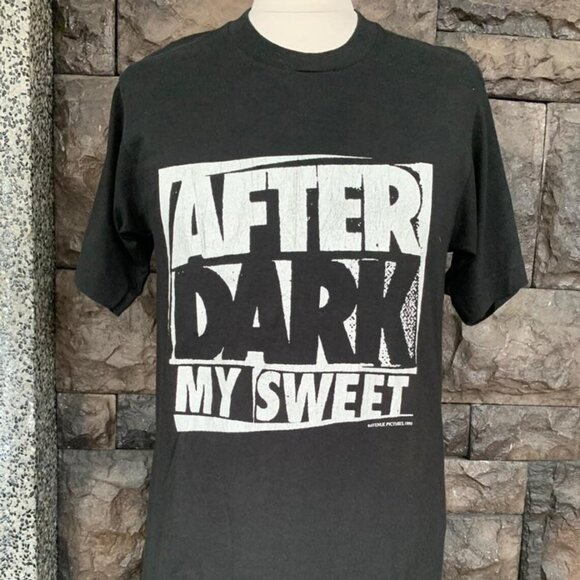 Vintage 1990 After Dark My Sweet Movie Promo T Shirt Large Black Avenue Pictures - Picture 1 of 7